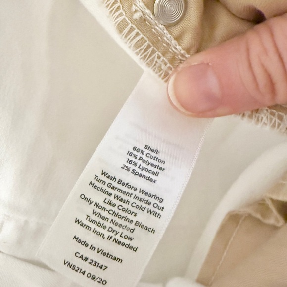 Talbots White Crop Flare Jeans 12 - Picture 4 of 6